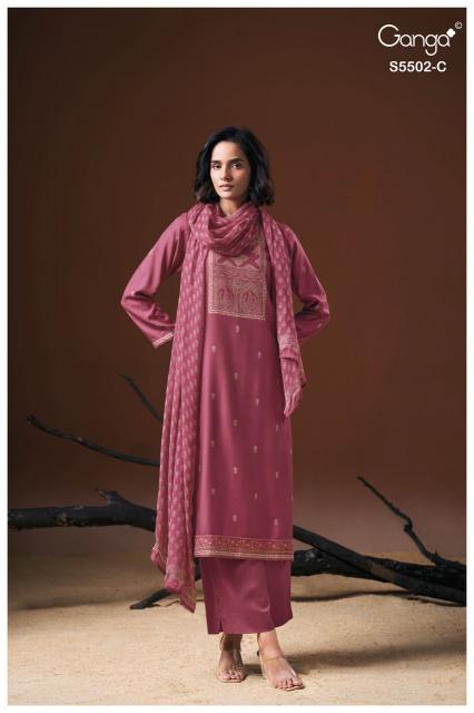 Ganga gaeva 5502 dress material wholesale price in india